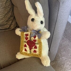 Alice in Wonderland Plush White Rabbit Accessory Purse Used Once